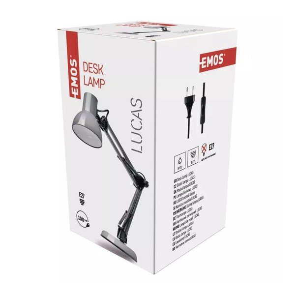 Stalinis šviestuvas pilkos spalvos (aukštis 48 cm) Lucas – EMOS-image-1