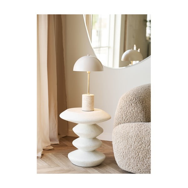 Iš akmens apvalios formos šoninis stalas ø 36 cm Blackburn – House Nordic-image-2