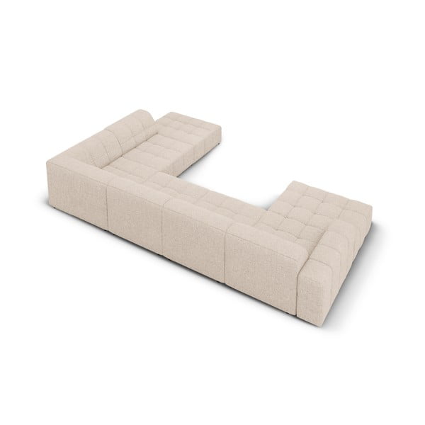 Kampinė sofa smėlio spalvos (su dešiniuoju kampu/„U“ formos) Chicago – Cosmopolitan Design-image-4