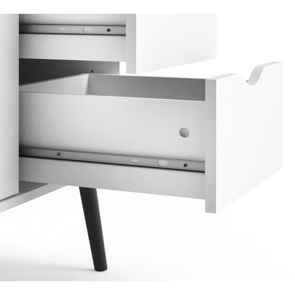 Juodai balta komoda Tvilum Oslo, 147 x 82 cm-image-1