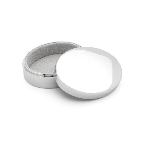 Iš metalo dėžutė pirmiems dantukams blizgios sidabrinės spalvos 5x4x2 cm Woezel & Pip – Zilverstad-image-1