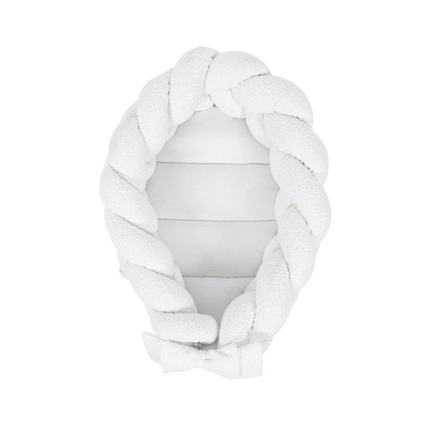 Baltos spalvos vaikiškas lopšys 47x70 cm – Meowbaby