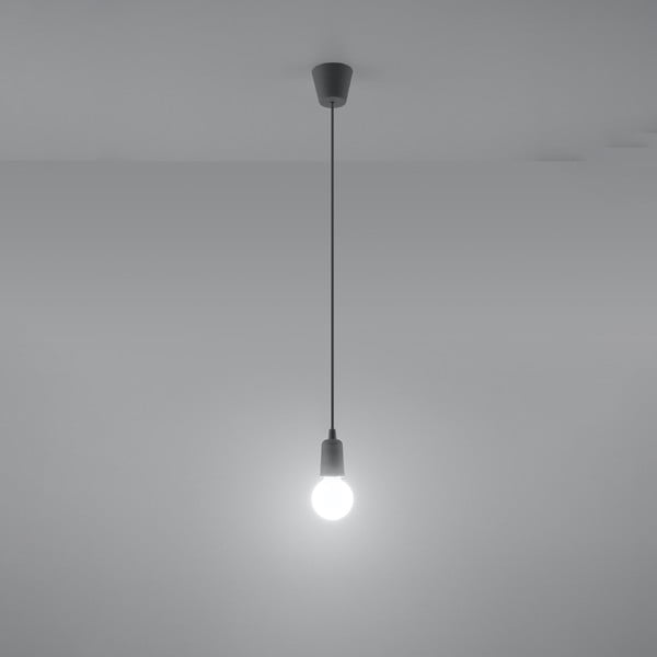 Kabantis šviestuvas pilkos spalvos ø 5 cm Rene – Sollux-image-1