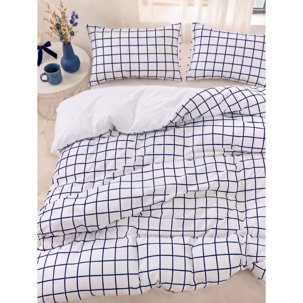 Baltos spalvos viengulė patalynė 200x140 cm Pledsq  – Mijolnir