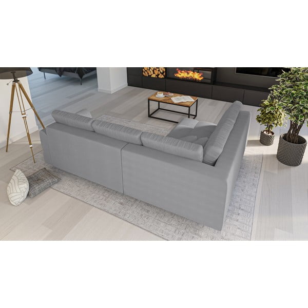 Pilka kampinė sofa (kairysis kampas) Ariella - Ropez-image-3