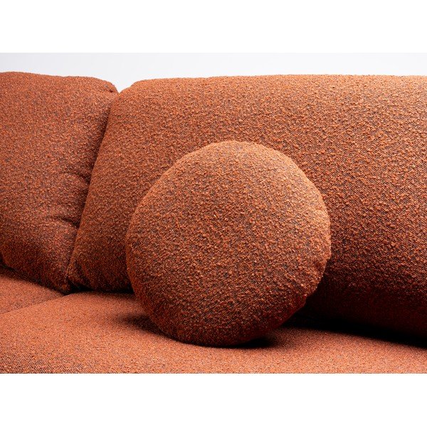 Iš boucle sulankstoma sofa raudonos plytų spalvos 230 cm Trango – CustomForm-image-1