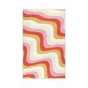 Skalbiamas geltonos spalvos/rožinės spalvos kilimas 160x230 cm Creamy Raspberry Swirl – Mila Home