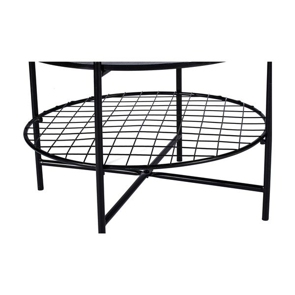 Juodas apvalus kavos staliukas Bonami Selection Joe, Ø 63 cm-image-3