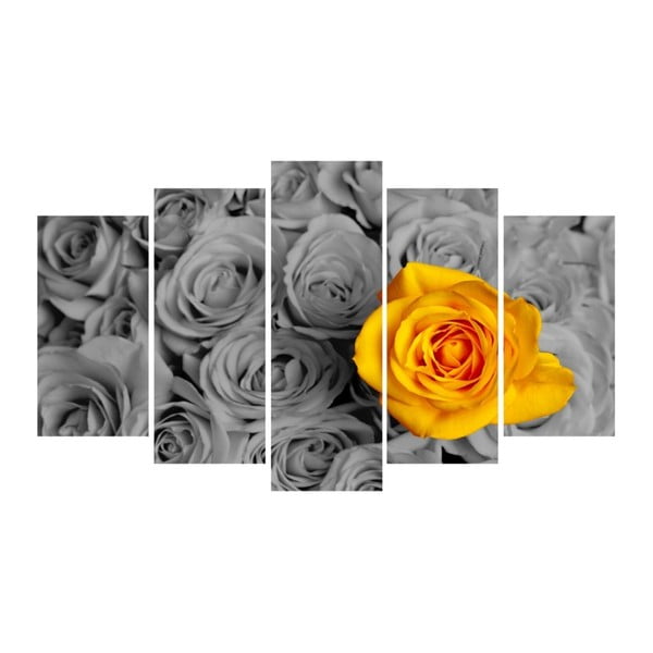Kelių dalių 3D Art Gris gėlė, 102 x 60 cm