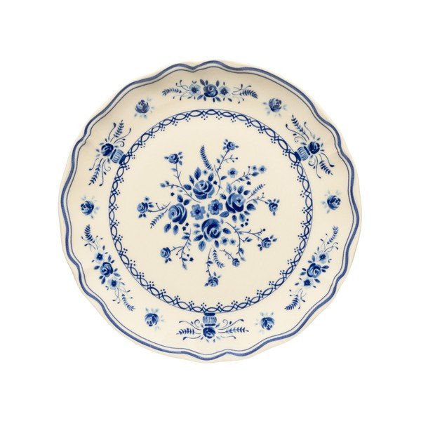 Mėlynos spalvos/smėlio spalvos desertinė iš akmens masės lėkštė ø 21 cm Vila – Costa Nova