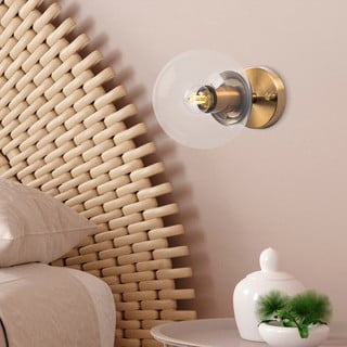 Sieninė lempa bronzinės spalvos ø 15 cm Atmaca – Opviq lights