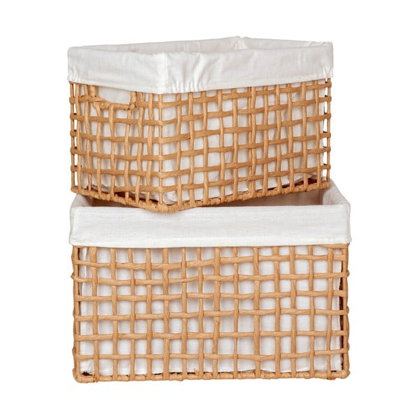 Krepšiai 2 vnt. 25x35x22 cm Bustelo – House Nordic-image-2