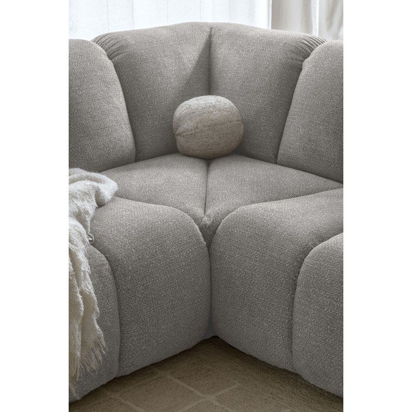 Šviesiai pilkos spalvos kampinė sofa (su dešiniuoju kampu/„U“ formos) Shell – Miuform-image-4