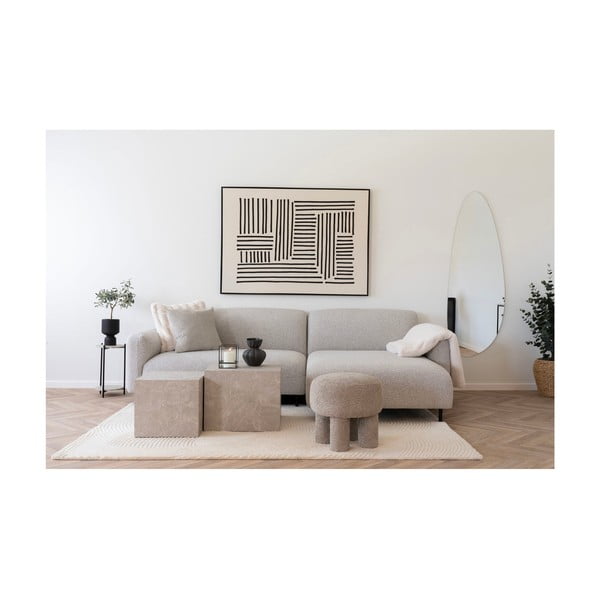 Rankų darbo iš vilnos kilimas kreminės spalvos 160x230 cm Pune – House Nordic-image-1