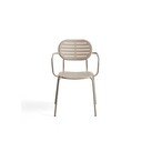 Taupe spalvos metalinė sodo kėdė Brai – Kave Home