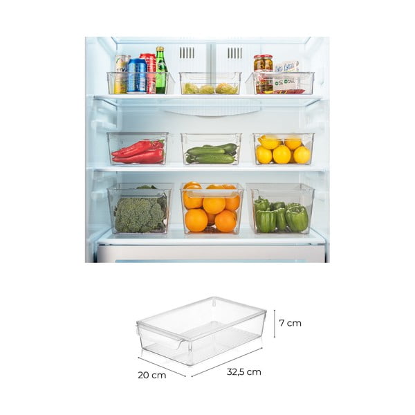 Plastikinis šaldytuvo organizatorius 3 vnt. - Hermia-image-2