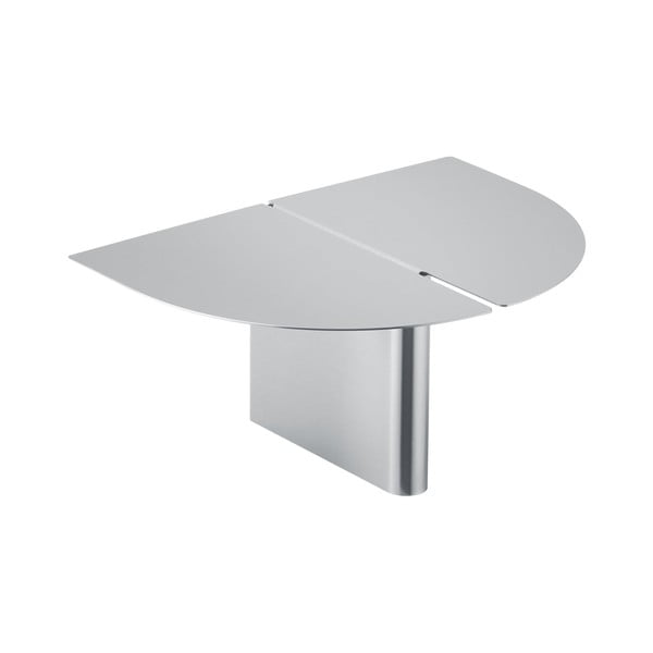 Matinės sidabrinės spalvos iš nerūdijančio plieno sieninė lentyna 30 cm Oru – Blomus-image-3