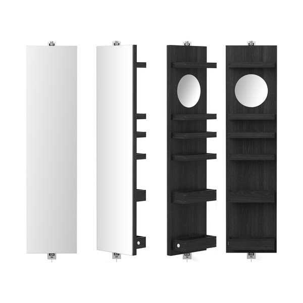 Sukamasis veidrodis su lentynėle Wireworks Cosmos Dark, aukštis 114 cm-image-1