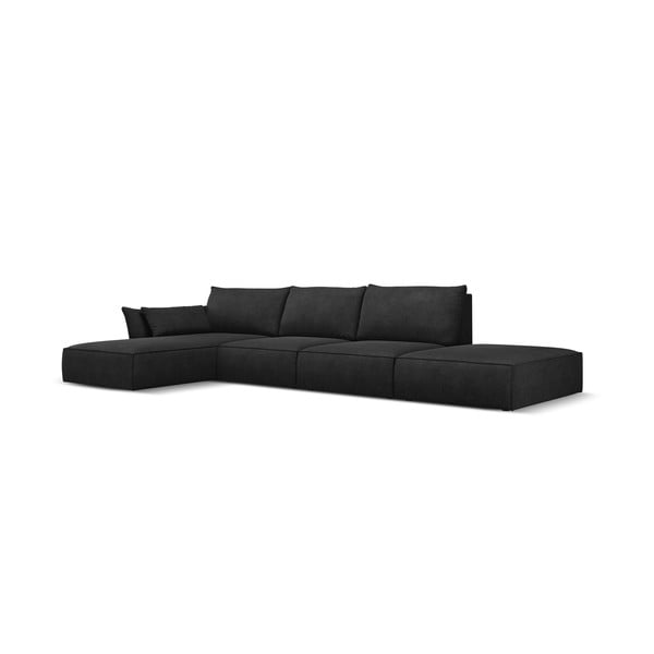 Tamsiai pilka kampinė sofa (kairysis kampas) Vanda - Mazzini Sofas-image-2