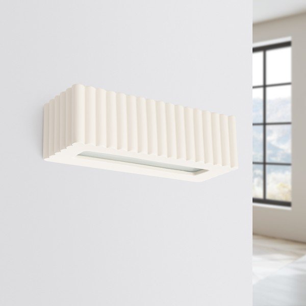 Smėlio spalvos iš keramikos sieninė lempa Rivena – Sollux-image-4