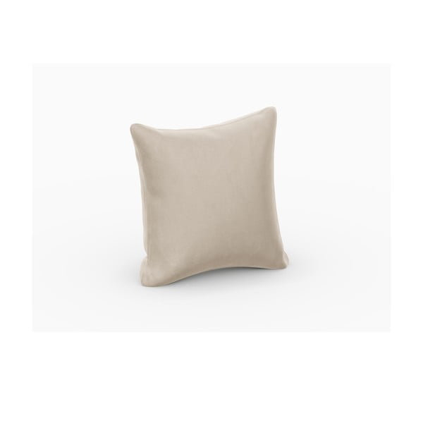 Smėlio spalvos aksomo pagalvėlė modulinei sofai Rome Velvet - Cosmopolitan Design-image-1