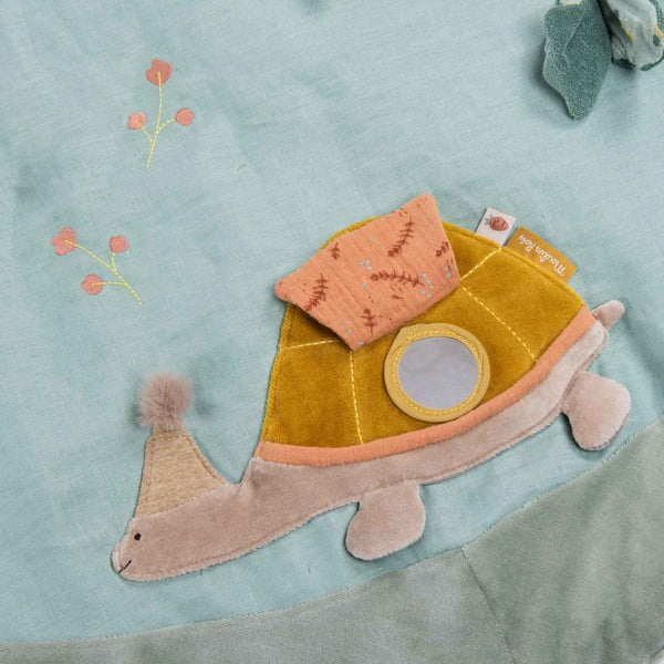 Šviesiai žalias vaikiškas žaidimų kilimėlis Trois Petits Lapins - Moulin Roty-image-3