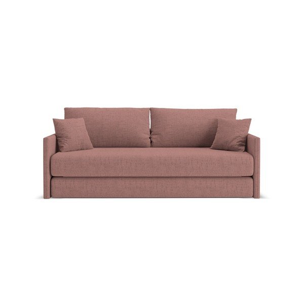 Rožinės spalvos sulankstoma sofa iš šenilinio audinio 209 cm Shannon – Cosmopolitan Design