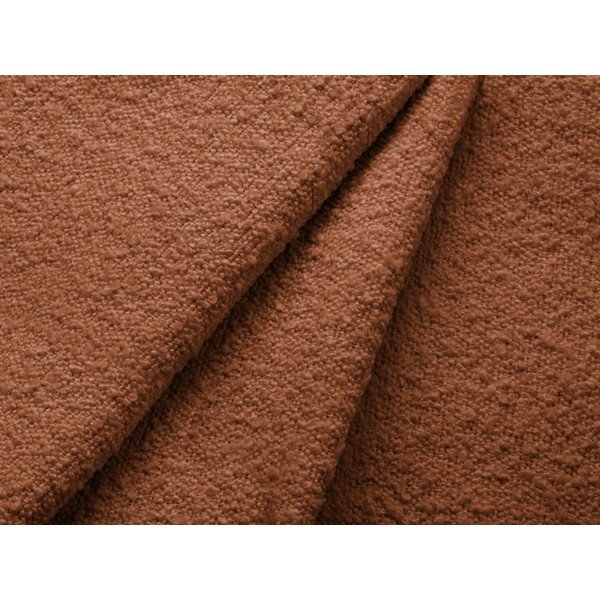 Terakotos spalvos iš boucle krėslas Poppy – Micadoni -image-3