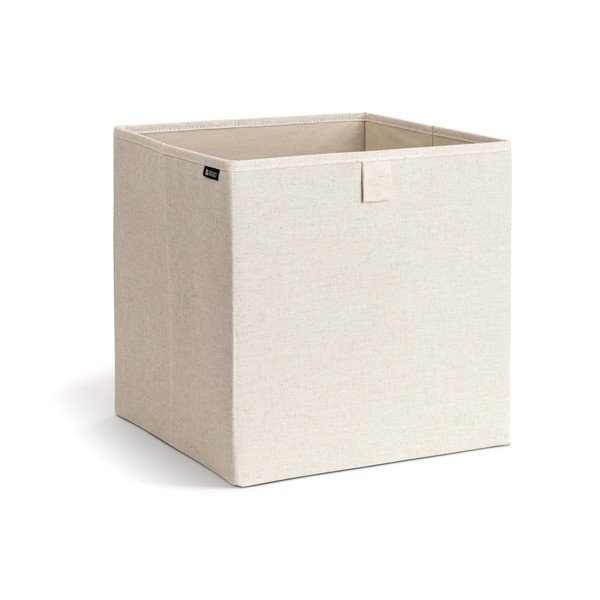 Smėlio spalvos iš tekstilės daiktadėžė 32x31,5x31,5 cm Soft Storage Cube – Bigso-image-4