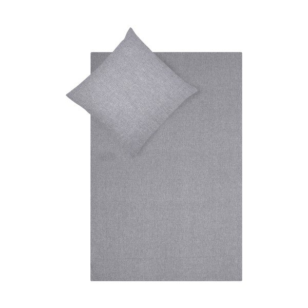 Pilka viengulė patalynė su kašmyru Westwing Collection Cashmere, 155 x 220 cm