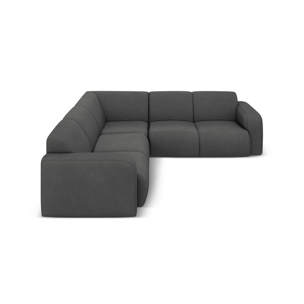 Kampinė sofa tamsiai pilkos spalvos (kintama/„L“ formos) Molino – Micadoni Home