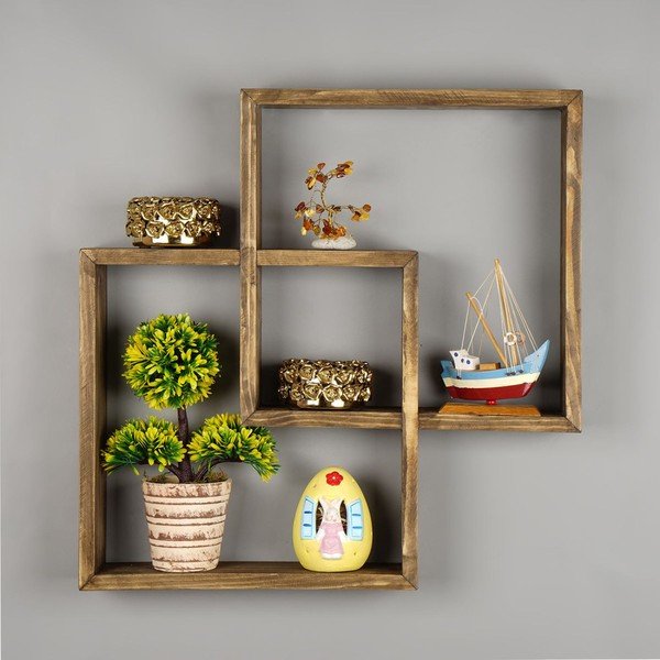 Medinė lentyna Squarre-image-1