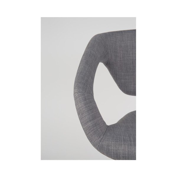 2 pilkų kėdžių su juodomis kojomis rinkinys "Zuiver Flexback-image-4