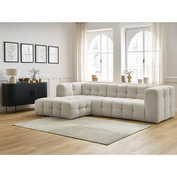 Kampinė sofa smėlio spalvos Cloud – Bobochic Paris-image-1
