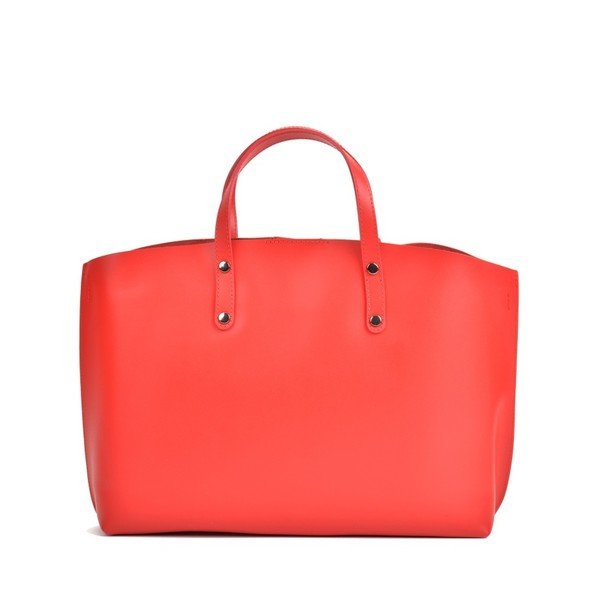 Raudona odinė rankinė Mangotti Krepšiai Lulia-image-2