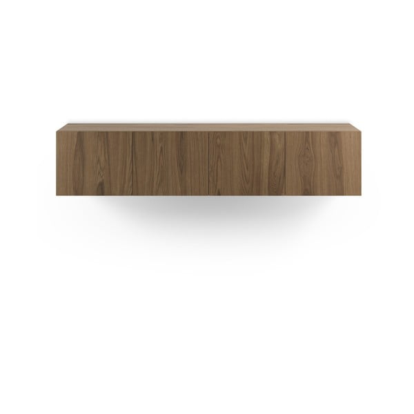Natūralios spalvos TV spintelė iš ąžuolo 180x38x35 cm Daroca – Marckeric