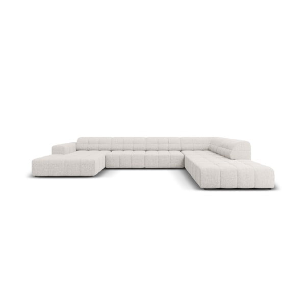 Kampinė sofa šviesiai pilkos spalvos (su dešiniuoju kampu/„U“ formos) Chicago – Cosmopolitan Design