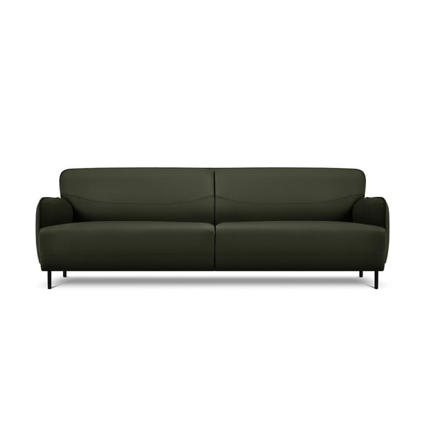Žalia odinė sofa Windsor & Co Sofas Neso, 235 x 90 cm