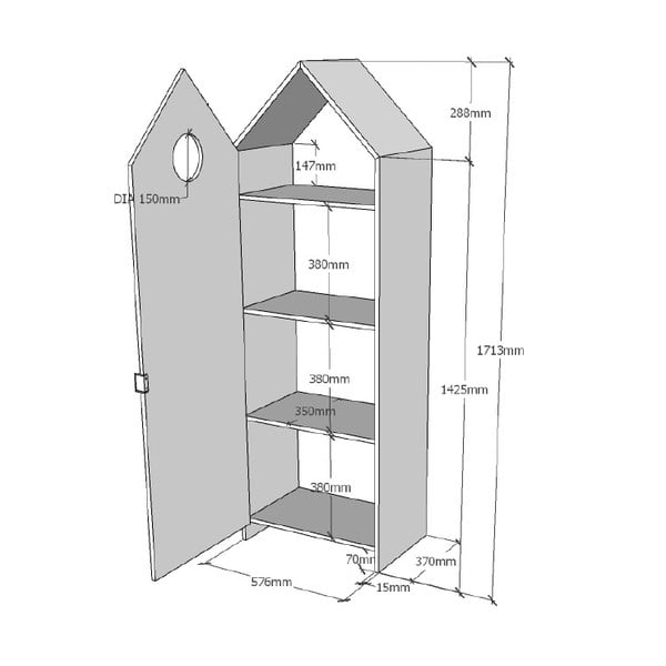 Žalios spalvos spinta Vipack Casami-image-3