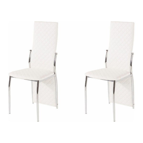 2 baltų valgomojo kėdžių rinkinys "Støraa Wilson