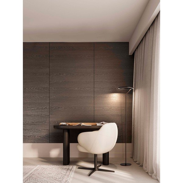 Matinės juodos spalvos iš aliuminio pastatomas šviestuvas LED su pritemdymo funkcija (aukštis 168 cm) Tilia – Nova Luce-image-1