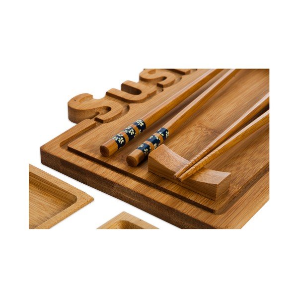 Sušių serviravimo padėklo, lėkščių ir lazdelių rinkinys Bambum-image-2