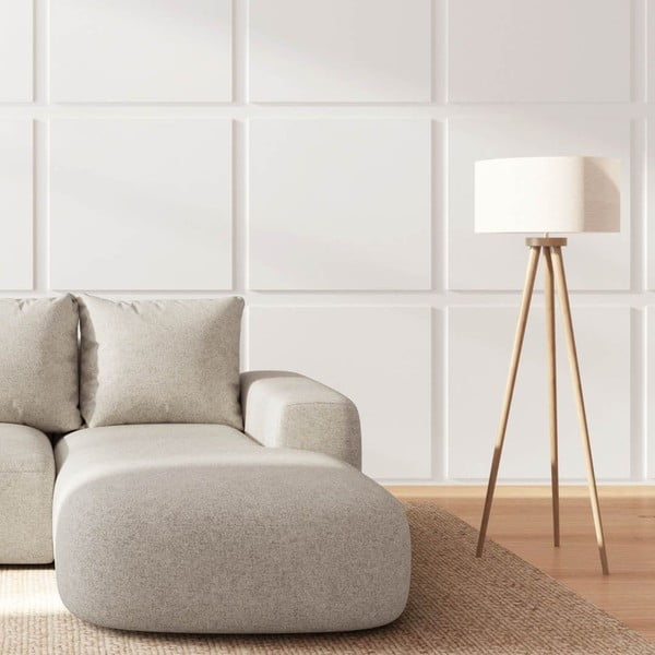 Smėlio spalvos kampinė sofa (su dešiniuoju kampu/su gultu) Monce – Rodier-image-3