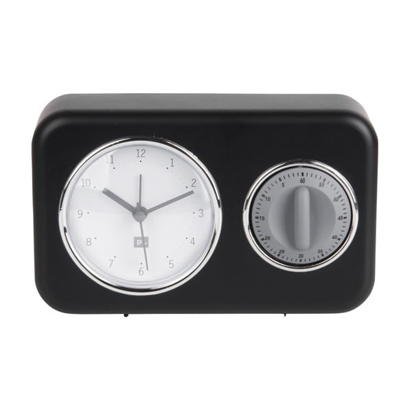 Juodas stalinis laikrodis su virtuvės minutėmis PT LIVING Nostalgija-image-1