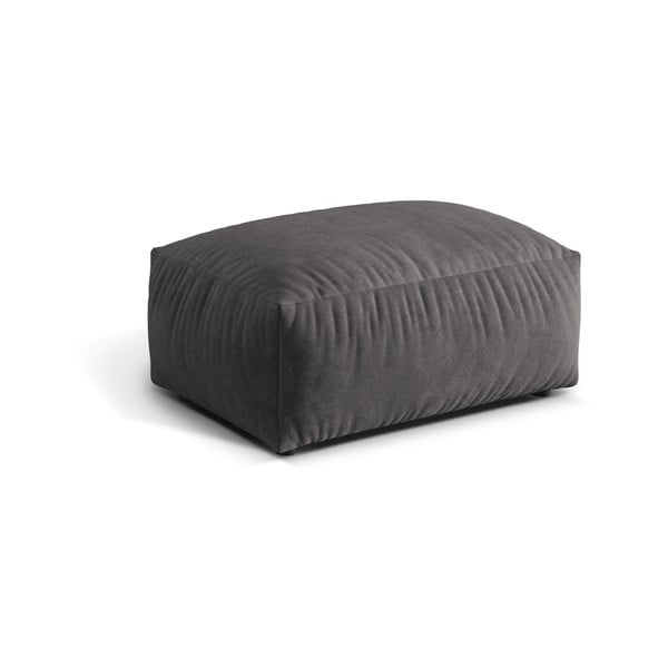 Pilkos spalvos iš velveto modulinė taburetė Martina – Micadoni -image-1