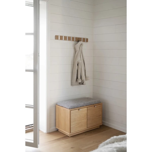 Iš ąžuolo masyvo sieninė lentyna natūralios spalvos Confetti – Rowico-image-1