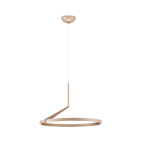 Rožinio aukso spalvos iš aliuminio kabantis šviestuvas LED su pritemdymo funkcija ø 60 cm Tilia – Nova Luce