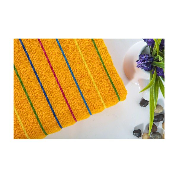 Rankšluostis rožinis oranžinis, 70x140 cm-image-1