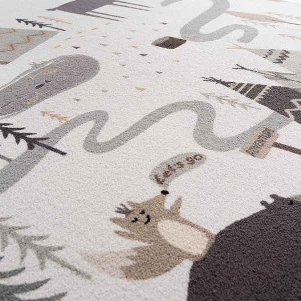 Skalbiamas kreminės spalvos vaikiškas kilimas ø120 cm Coco 1135 – Ayyildiz Carpets-image-2