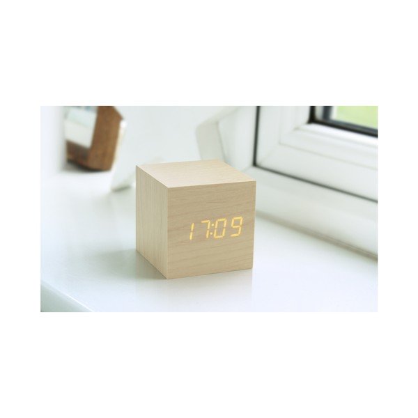 Skaitmeninis žadintuvas Wooden Cube Click – Gingko-image-3